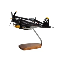 Jim Tobul F4U-4 Corsair Large Mahogany Model
