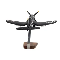Jim Tobul F4U-4 Corsair Large Mahogany Model