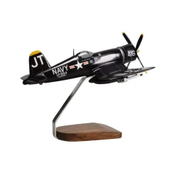 Jim Tobul F4U-4 Corsair Large Mahogany Model