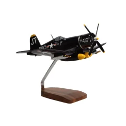 Jim Tobul F4U-4 Corsair Large Mahogany Model