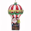 Kurt Adler Noble Gems Santa Hot Air Balloon Ornament