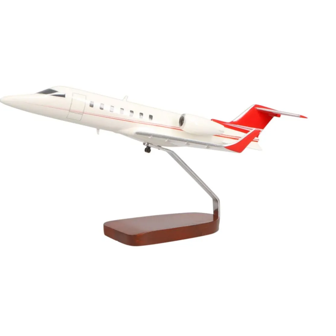 Learjet 40 Large Mahogany Model