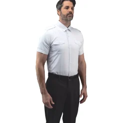 Lift Aviation Flextech Professional Pilot Short Sleeve Shirt (With Eyelets)