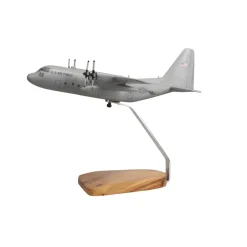 Lockheed C-130H Hercules (Grey) Large Mahogany Model