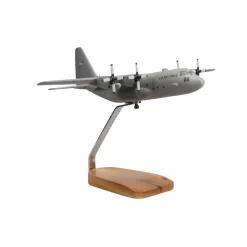Lockheed C-130H Hercules (Grey) Large Mahogany Model