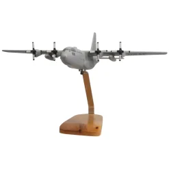 Lockheed C-130H Hercules (Grey) Large Mahogany Model
