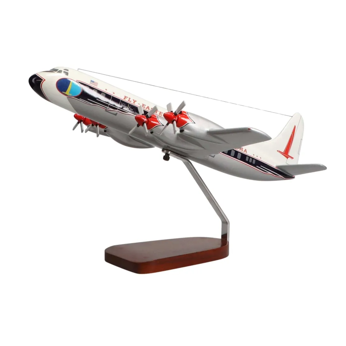 Lockheed L-188 Electra Large Mahogany Model