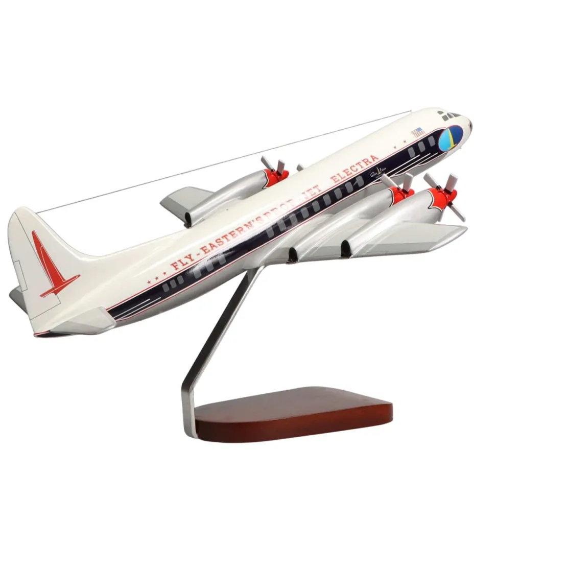 Lockheed L-188 Electra Large Mahogany Model
