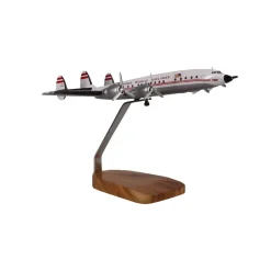 Lockheed L-1649 Starliner TWA (Trans World Airlines) Large Mahogany Model