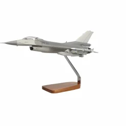 Lockheed Martin F-16 Fighting Falcon Clear Canopy w/Full Armament Large Mahogany Model