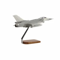 Lockheed Martin F-16 Fighting Falcon Clear Canopy w/Full Armament Large Mahogany Model
