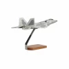Lockheed Martin F-22 Raptor Clear Canopy Large Mahogany Model