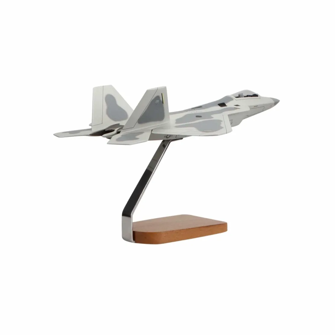 Lockheed Martin F-22 Raptor Clear Canopy Large Mahogany Model