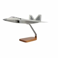 Lockheed Martin F-22 Raptor Clear Canopy Large Mahogany Model