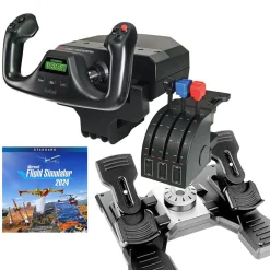 Logitech G Saitek Basic Flight Simulation Bundle w/Microsoft Flight Simulator Standard Digital Download (PC)