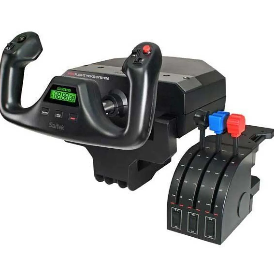 Logitech G Saitek Pro Saitek Flight Yoke & Throttle Quadrant System (PC)