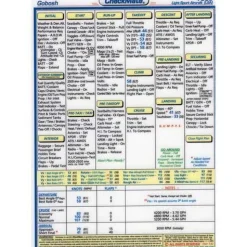 LSA, Gobosh 700 Standard Size Comprehensive Pilot Checklist by CheckMate