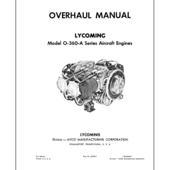 Lycoming O-360-A Series Overhaul Manual (60298-3)