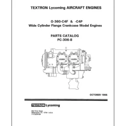 Lycoming O-360-C4F,-C4P 1995 Parts Catalog PC-306-8 (PC-306-8)