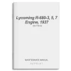 Lycoming R-680-3,5,7 Engine, 1937 Maintenance Manual (02-15A-2)