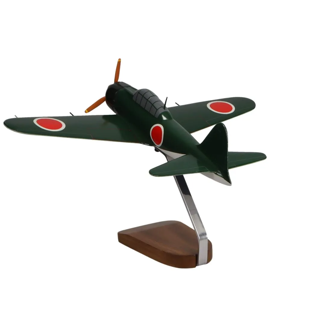Mitsubishi A6M5 Reisen (Zero Fighter) Model 52 ZEKE Large Mahogany Model