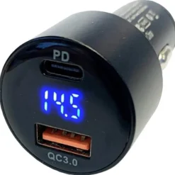 MyGoFlight Dual Digital USB Charger Real-Time Voltage