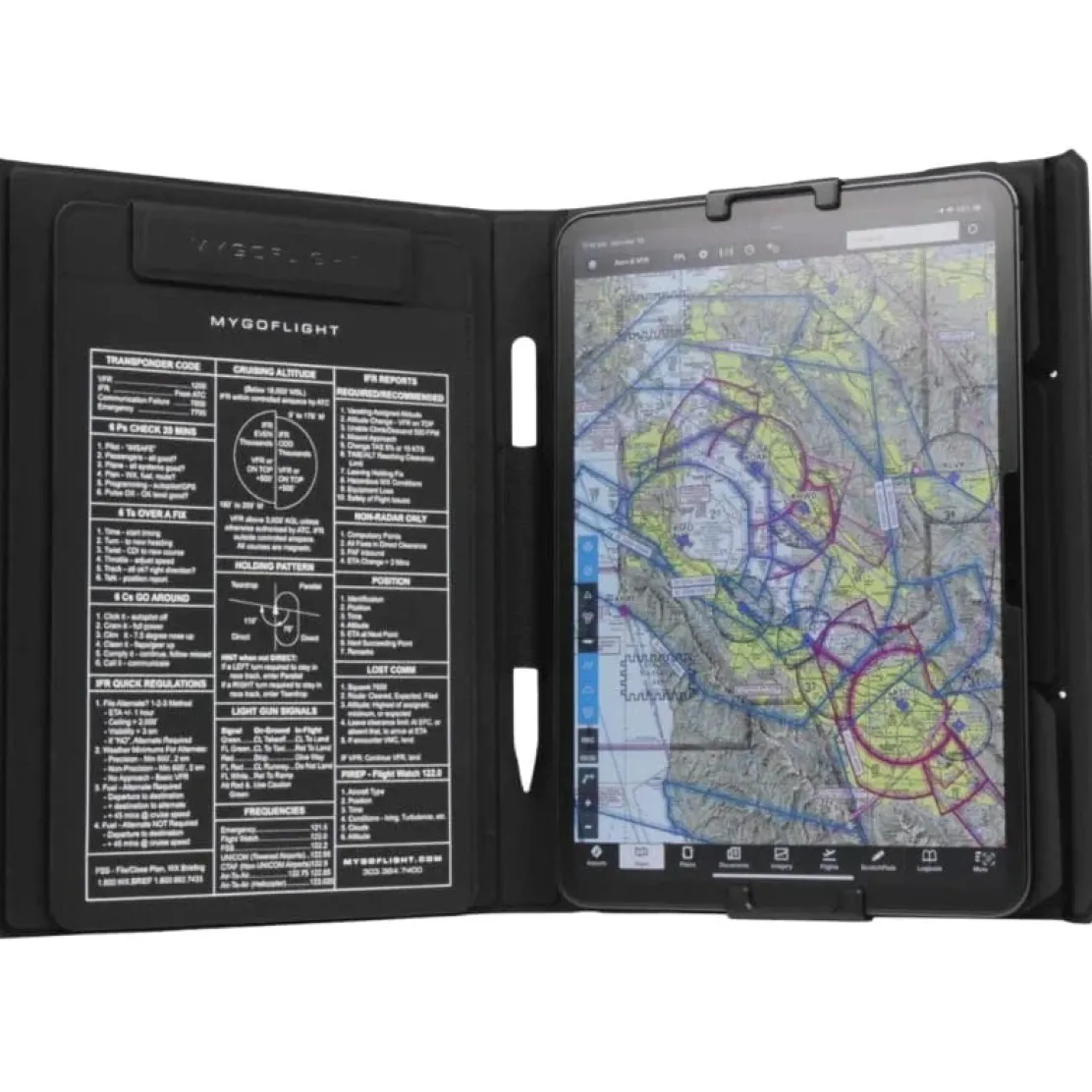 MyGoFlight Skyfolio Rotating Kneeboard for Pilots (Mini & Full-Size)