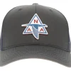 North American Aviation Logo Richardson 112 Velocity Trucker Hat - Red/White/Blue