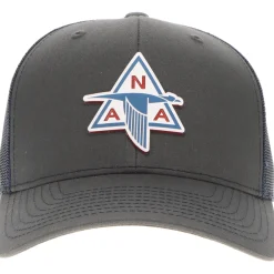 North American Aviation Logo Richardson 112 Velocity Trucker Hat - Red/White/Blue