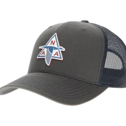North American Aviation Logo Richardson 112 Velocity Trucker Hat - Red/White/Blue