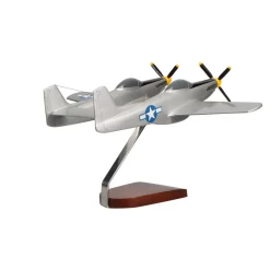 North American Aviation P-82 Twin Mustang Large Mahogany Model