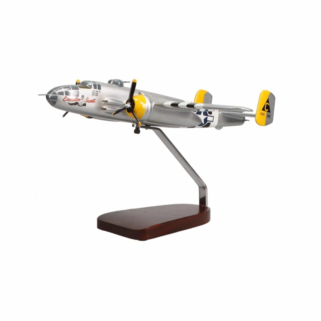 North American B-25J Mitchell "Executive Sweet" Large Mahogany Model
