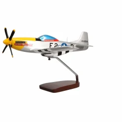 North American P-51D Mustang "Detroit Miss" Large Mahogany Model