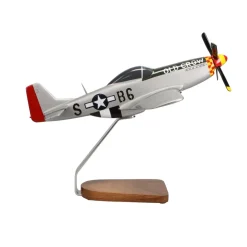 North American P-51D Mustang "Old Crow" Large Mahogany Model