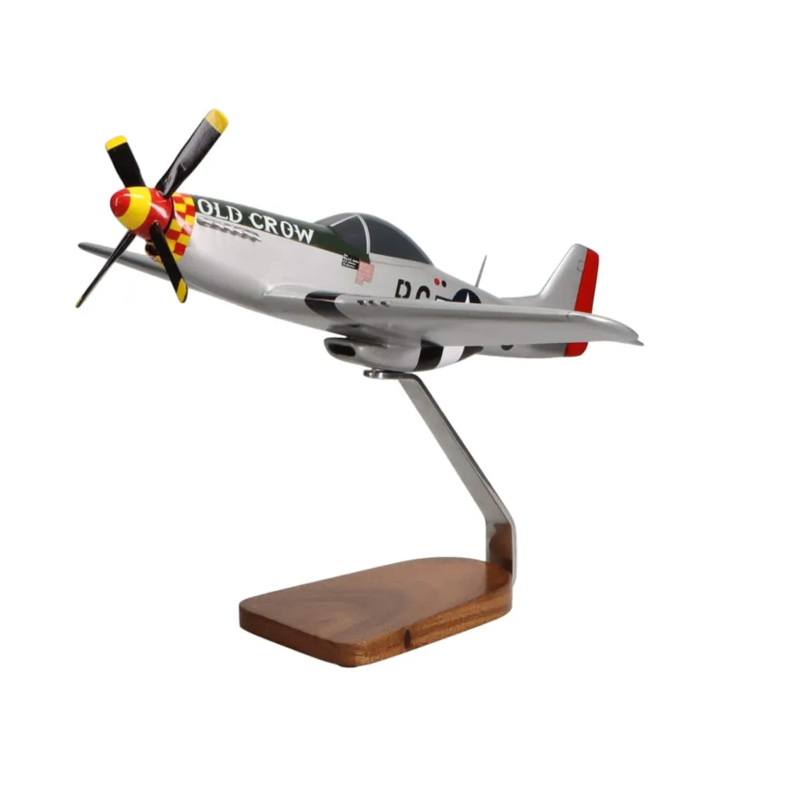 North American P-51D Mustang "Old Crow" Large Mahogany Model