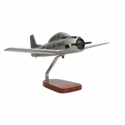North American T-28A Trojan U.S. Air Force Large Mahogany Model