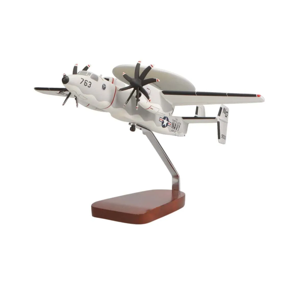Northrop Grumman E-2C Hawkeye Large Mahogany Model