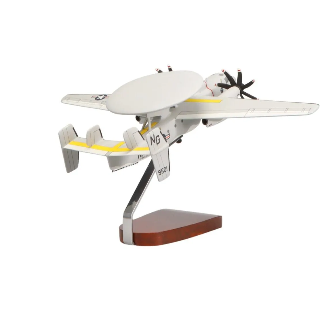 Northrop Grumman E-2C Hawkeye Large Mahogany Model