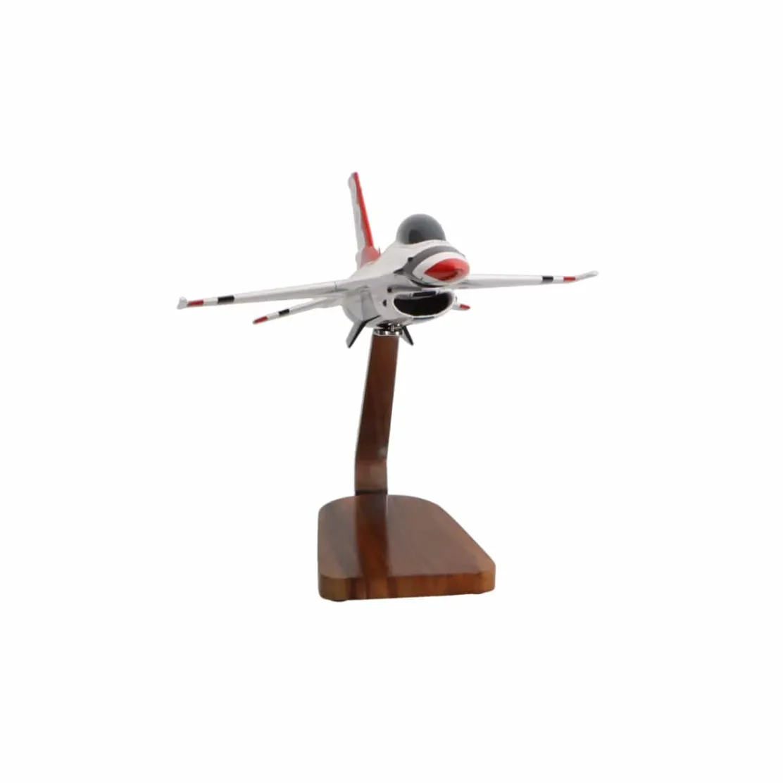 Official USAF F-16 Fighting Falcon Thunderbirds Large Mahogany Model