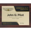 Personalized Commercial Pilot Wings Achievement 9 x 12 Plaque
