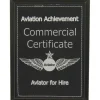 Personalized Commercial Pilot Achievement Plaque