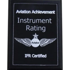 Personalized Instrument Rating Achievement Plaque