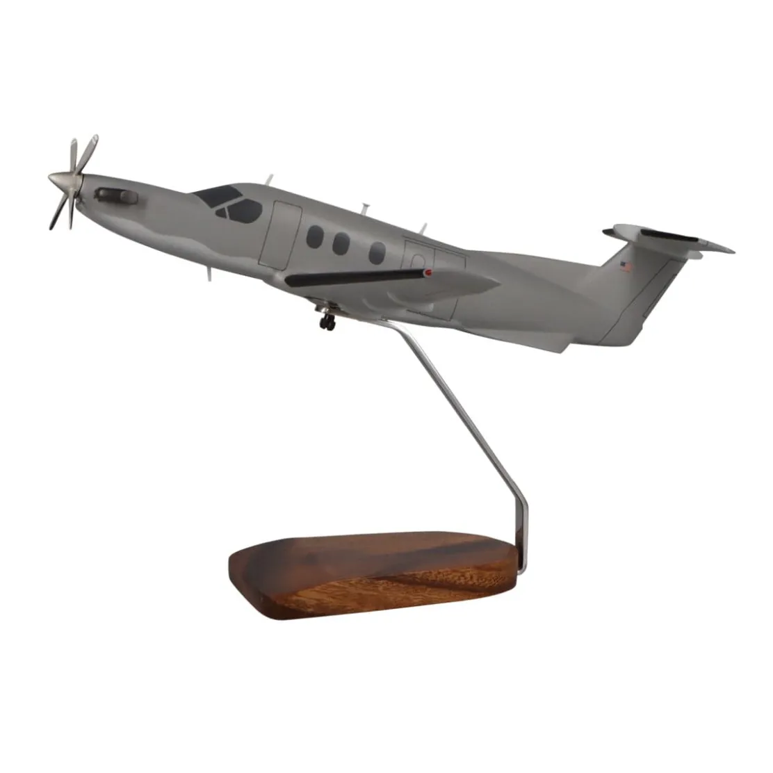 Pilatus PC-12 U-28A Military Large Mahogany Model