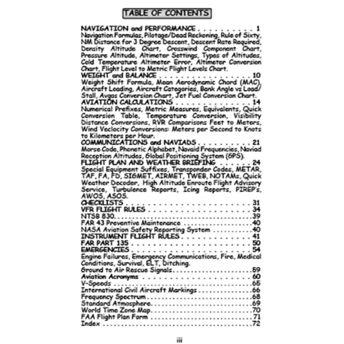 Pilot's Pocket Handbook: Flight Calculations, Weather Decoder & Memory Aids by Art Parma