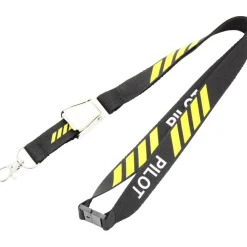 Pilot Toys Pilot Striped Lanyard with Silver Belt Buckle