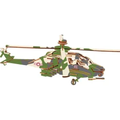 Pilot Toys Premium AH-64 Apache Military 3D Puzzle: STEM Aviation Adventure