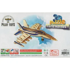 Pilot Toys Premium F/A-18 Hornet 3D Puzzle: STEM Aviation Adventure