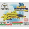 Pilot Toys Premium F-22 Raptor Durable 3D Puzzle: STEM Aviation Adventure