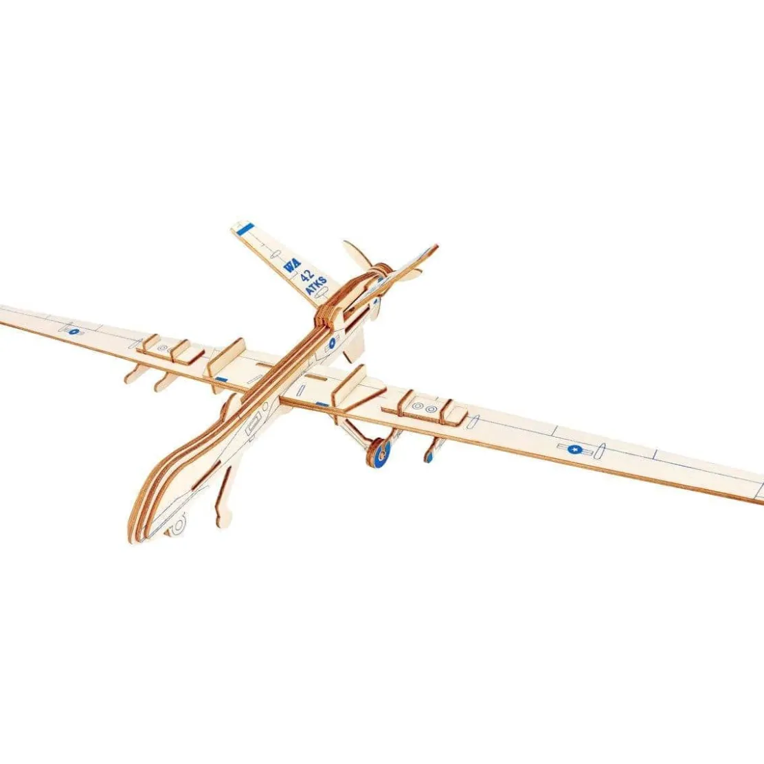 Pilot Toys Premium Military Drone 3D Puzzle: STEM Aviation Adventure