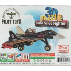 Pilot Toys Premium Sukhoi Su-30 3D Puzzle: STEM Aviation Adventure